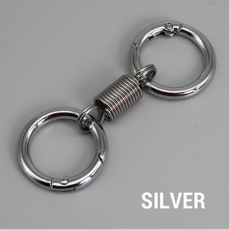 (🔥2026Last Day Promotion - 49% off)Nordic Retro Spring Double Ring Keychain